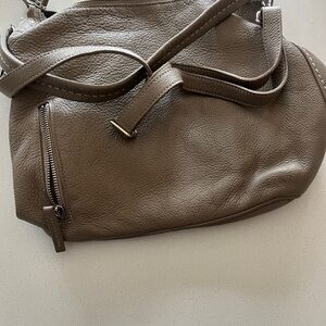 ROOTS Ella taupe brown gray crossbody shoulder bag